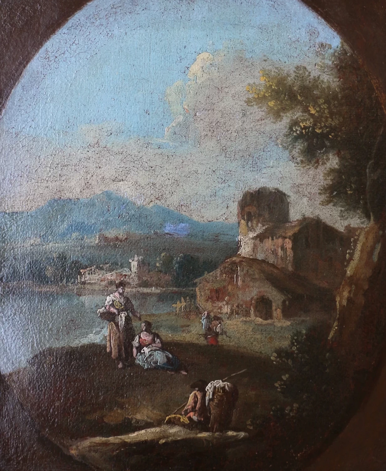 Paesaggio con contadine
